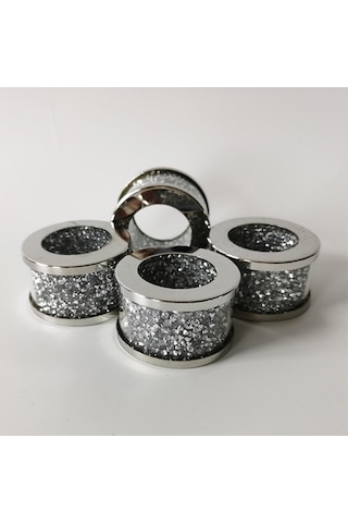 Suntek Festival Masa Dekoru Için Pratik Gümüş Elmas Cam