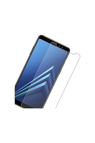AnındaGelir Samsung Uyumlu Galaxy A8 Plus 2018 Kırılmaz Ekran Koruyucu Temperli Cam