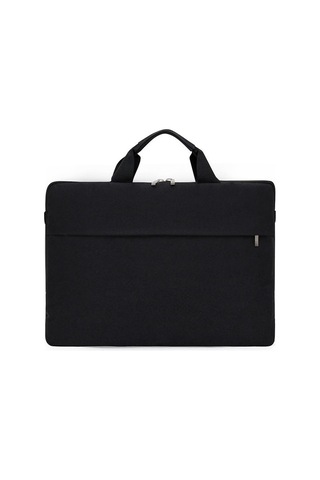 Siyah Trend İş Basit Taşınabilir Laptop Çantası Bir Omuz Laptop Çantası Crossbody Dosya Çantası S