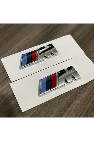 Çamurluk Bmw M Amblem Logo, Krom Metal, 1. Sınıf