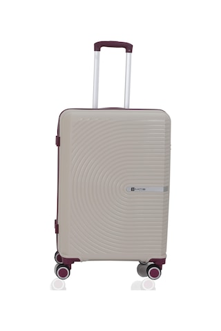 Mçs Polipropilen Valiz V374 65 Cm S21yy100000665 11148 Kemik/mürdüm