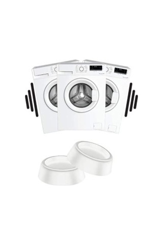 Tineke Çamaşır Makinesi Titreşim Önleyici Ayak 4 Lü Set Beyaz 410 - 519307004