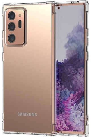 Samsung Uyumlu Galaxy Note 20 Ultra Şeffaf Airbag Antishock Köşe Korumalı Silikon Kılıf