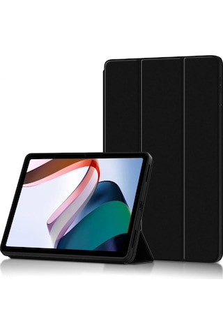 Xiaomi Redmi Pad 10.61 Inc 2022 Uyumlu Kılıf Pu Deri Ön Arka Tam Koruma Standlı Smart Kapak Kılıf