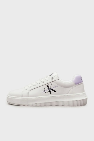 Calvin Klein Logolu Beyaz Kadın Sneaker Beyaz