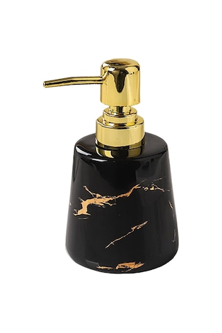 Suntek Banyo Otel Tezgahı Siyah Için Sabunluk Boş Banyo Sıvı Kabı Siyah