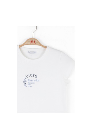 Xo Kids Kız Çocuk Tişort 10-16 Yaş 38804 Ekru