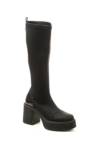 Çizme Kadın Gtn-120606 John May Sıyah Streç