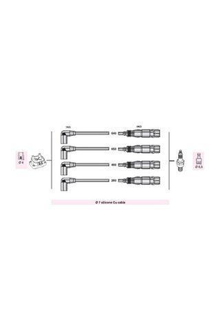 Buji- Kablosu Vw Bora Variant 1600 -2000 8v 1998-05-vw Passat 1996-00 Netex Ntx Sp01 478