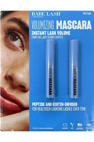 Babe Lash Volumizing Hacim Verici Suya Dayanıklı Maskara Siyah 2'li