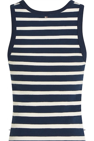 Slım Henley Gb Scoop-nk Tank Top Kadın Mavi T-shirt - Ww0ww43920 Mavi