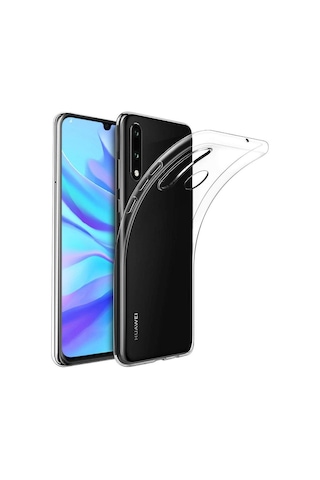 Huawei P30 Lite Kılıf Şeffaf Silikon Kamera Korumalı 0,30 Mm