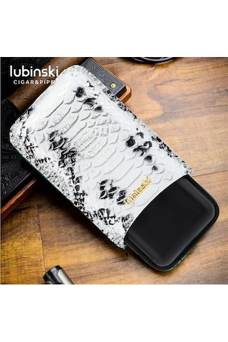 Lubinski Deri Puro Kılıfı Croco Silver/siyah 3lü 60ring