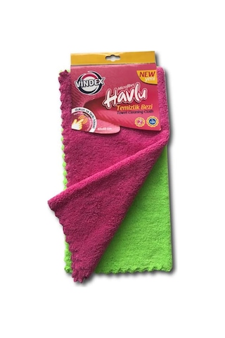 Vindex Mikrofiber Havlu Bez 2'li