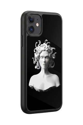 İphone 11 Uyumlu Medusa Desenli Kamera Korumalı Darbelere Dayanıklı Kılıf 911-medusa-iphone11