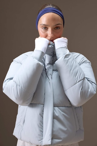 Defacto Su İtici Regular Fit Dik Yaka Reglan Kol Kışlık Şişme Mont A1550AX23AU Gri