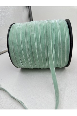 Paşateks- 1 Cm Düz Kadife-5 Metre-b. Yeşil