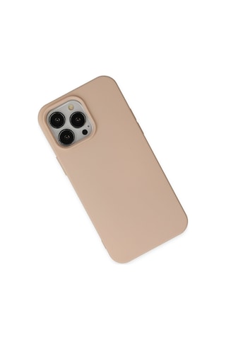 Newface - 80 - Apple iPhone Uyumlu 14 Pro Max Kılıf Nano İçi Kadife Silikon - Csmo-tex - - Pudra