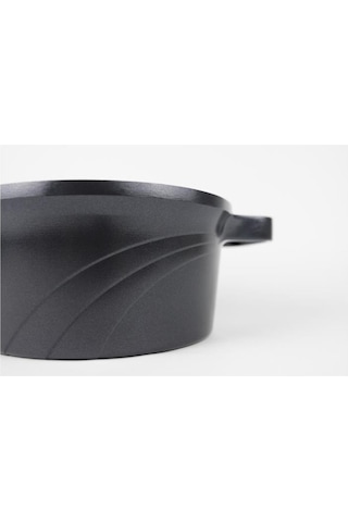 PRİMANOVA BORDAIN ALÜMİNYUM TENCERE 24CM SİYAH