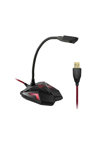 Reedark Oyun Mikrofonu - Usb Pc Mikrofon, Led Işıklı, 360 Ayarlanabilir, Sessiz Mod, Kulaklık Çıkışı