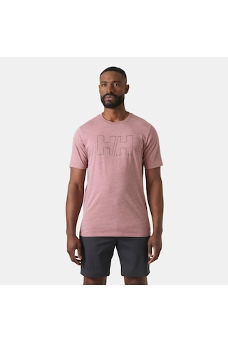 Helly Hansen Hh Tech Logo T-shırt Hha.63165-664 Pembe