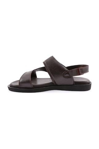 Dgn 6004-22y Erkek Bantli Sandalet 6004-2107-R0685 Kahverengi