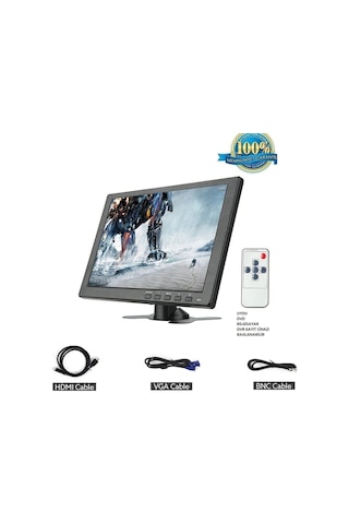 HD Araç ve Tv Lcd Monitör Hdmı Vga Girişli 10 Inç