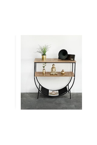 Metal Dresuar Raf Salon Konsol Mobilya 5163 Siyah