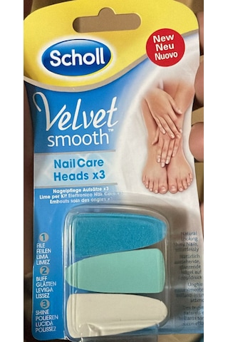 Scholl Velvet Smooth Tırnak Bakım 3'lü Yedek Başlık-2li Scholl Velvet Smooth Tırnak Bakım 3'lü Yedek Başlık-2li