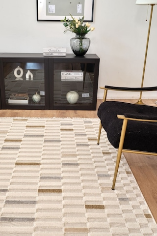 Kaşmir Halı 7/24 Luna Glow 160x230 CM Salon Mutfak Halısı Kilim