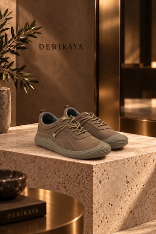 Derikaya Urban Erkek Vizon Delikli Yan Panel Detaylı Bağcıklı Sneaker