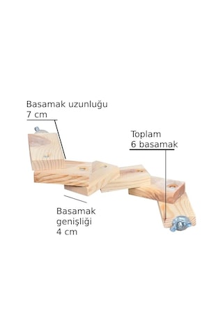 Fare Hamster Ginepig Tavşan Gine Domuzu Kuş Tüneği Kuş Tünek Papağan Tüneği Merdiveni Tünek Oyun Parkuru Kemir