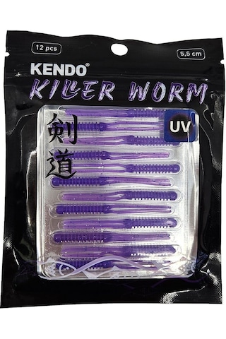 Kendo Killer Worm Lrf Silikonu 5,5cm 12 Adet Orange
