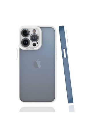 Apple Uyumlu iPhone 13 Pro Uyumlu Tchs Mima Kılıf-lacivert Lacivert -