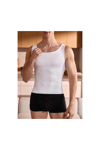 Fit Women Dik Duruş Destekli Korse Atlet 6056 Beyaz
