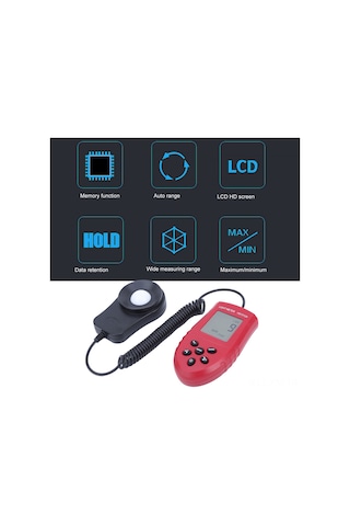 Ximistore9 Hs1010a Dijital Işık Ölçer, Yüksek Hassasiyetli Otomatik Aralık, Fc/lx Ölçümü, Abs Malzeme, Taşınabilir Fotonometre
