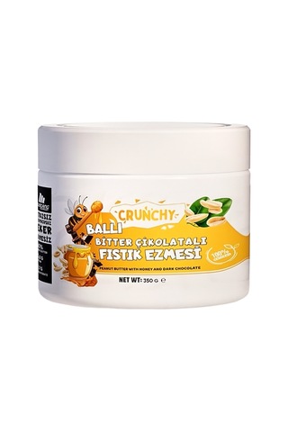 Mustang Nutrition Ballı Bitter Çikolatalı Crunchy Fıstık Ezmesi 350 Gr 25,08 Gr Protein + 40 Gr Fıstık Ezmesi Hediyeli