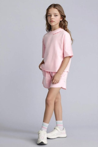 Defacto Sweatshirt Kumaşı 2li Takım Kız Çocuk H5745a826smpn186 Pembe-pn186