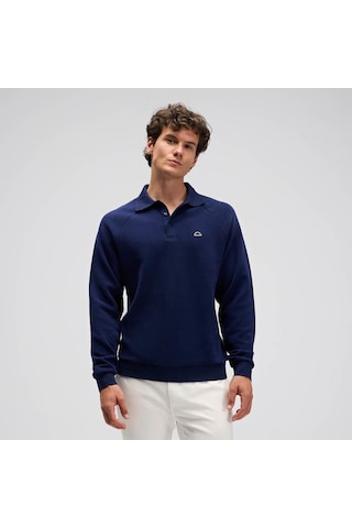 Ellesse Em633-nv Polo Yaka Erkek Sweatshirt - Lacivert Lacivert