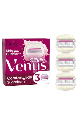 Gillette Venus Comfort Glide Sugarberry Tıraş Makinesi + Başlık 4'lü