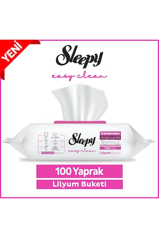 Sleepy Easy Clean Lilyum Buketi Yüzey Temizlik Havlusu&Mendili 100 Yaprak