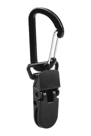 Pazly 10 Adet Branda Şemsiye Klipsi, Çadır Snap Askı, Kamp Çadırı Kilit Kavrama Klipsi, Karabinalı, Çok Renkli Çok Renkli