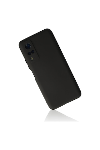 Vivo Y53s Kılıf Siyah Renk Kamera Korumalı Esnek Kapak Siyah