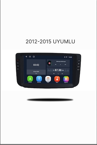 Snp Serisi Fiat Linea Punto Yeni Göğüs Uyumlu 9 İnç 6-128 Gb Multimedya Geri Görüş Kamera li 9"