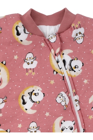 Bebegen Kız Çocuk Pembe Panda Desenli Uyku Tulumu 2.5 Tog Çok Renkli