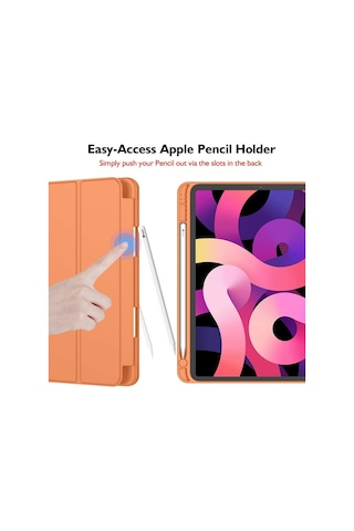 Apple Uyumlu iPad, Pro 11 1. Nesil 2018 Kılıf Kalem Bölmeli Smart Case A1
