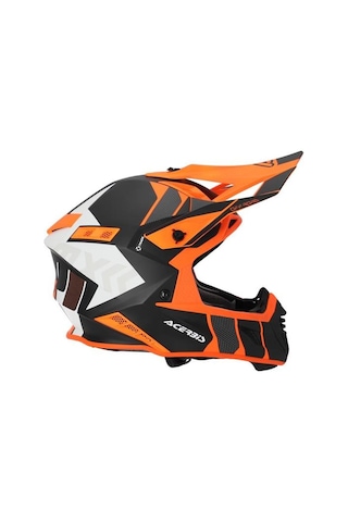 Acerbis X-Track 22-06 Motosiklet Kaskı Siyah - Turuncu