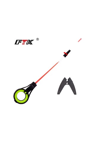 Ftk Taşınabilir Ayrılabilir Kış Buz Oltası Ve Makara Kombinasyonu Çubuk Tutuculu , Taşıması Kolaydır, Ayrıca Farklı Çubuk Ucuyla Değiştirilebilir