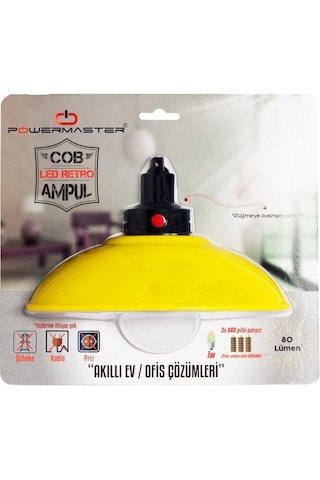 Powermaster Retro Görünümlü Cob Led Aplik Lamba 1Adet