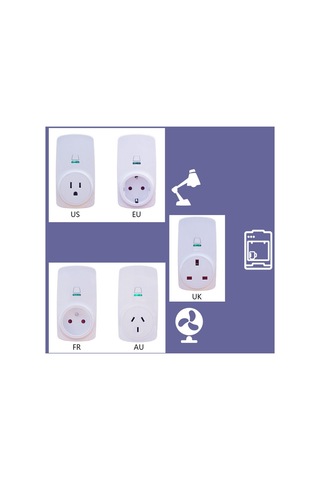 Homyl Google Ana Sayfa Için 16a Wifi Akıllı Ab Tak Güç Prizi 10.8x5.6x7.3cm